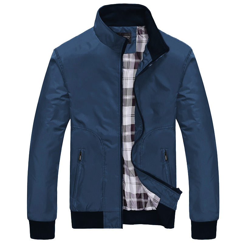 Cross-border middle-aged and elderly jacket men's jacket 2024 autumn new men's wholesale jacket thin casual jacket