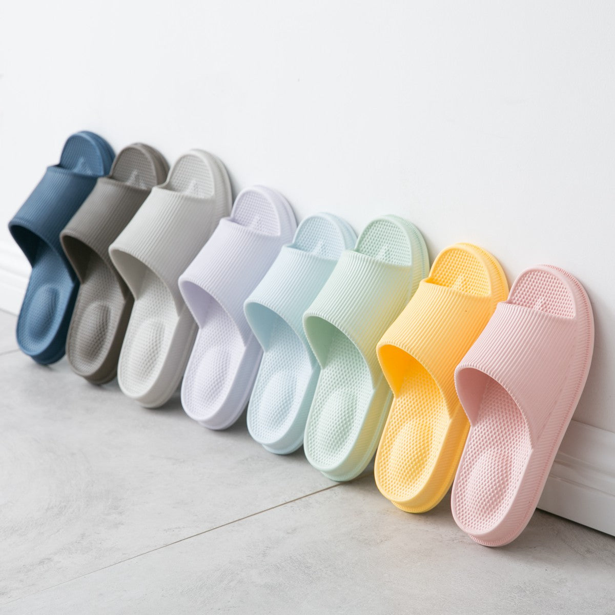 tzldn couple home slippers women's summer 2023 new non-slip bathroom home home eva slippers men's thick bottom