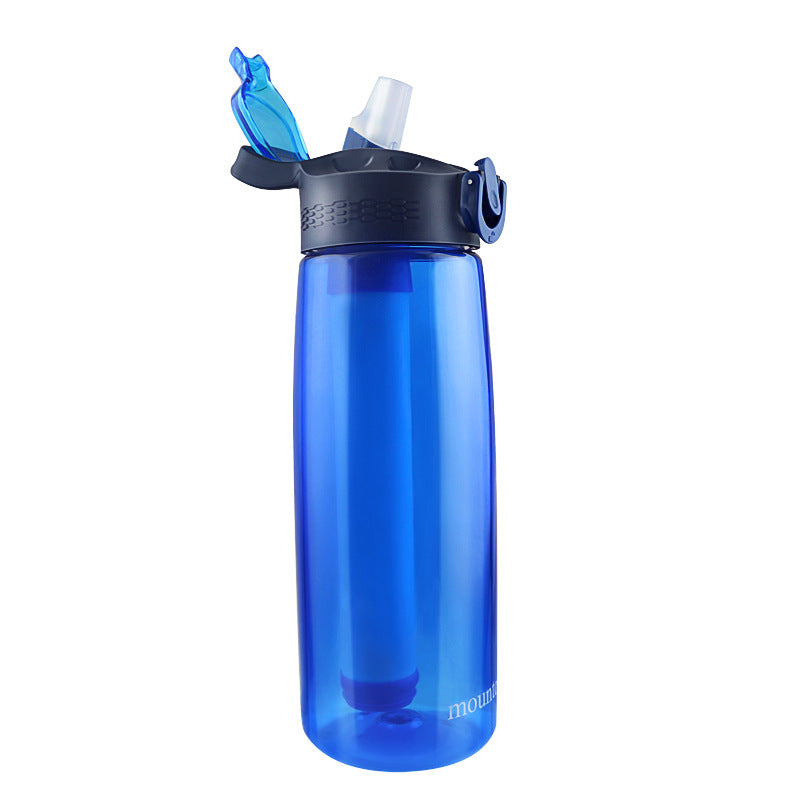Amazon hot selling filter water cup outdoor filter water bottle filter filter sewage direct drinking water purification bottle