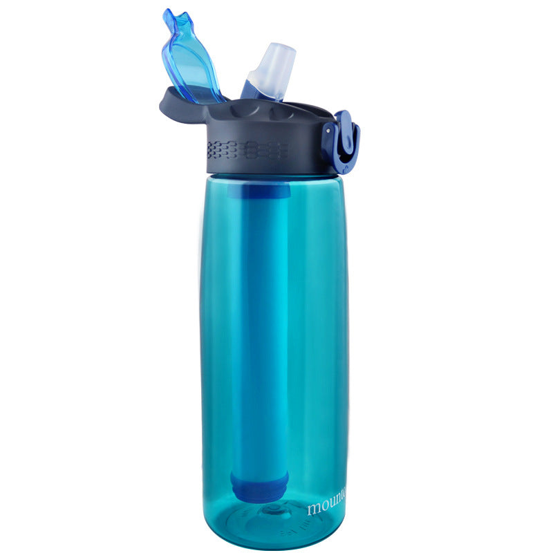 Amazon hot selling filter water cup outdoor filter water bottle filter filter sewage direct drinking water purification bottle