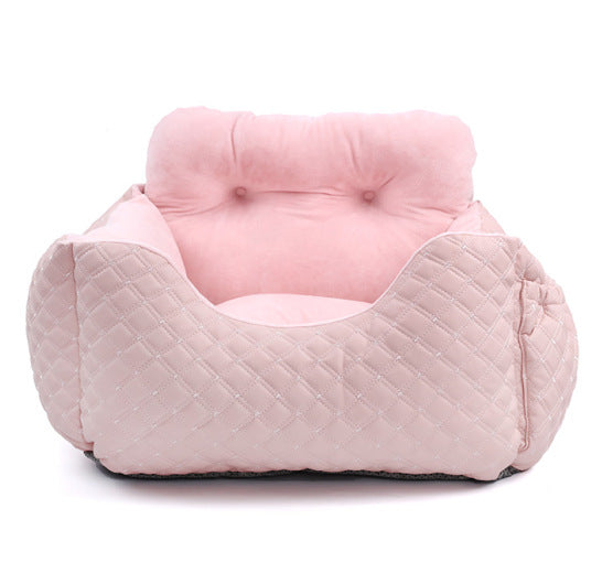 Factory direct selling pet dog car kennel rear row front row portable pad driving home safety seat