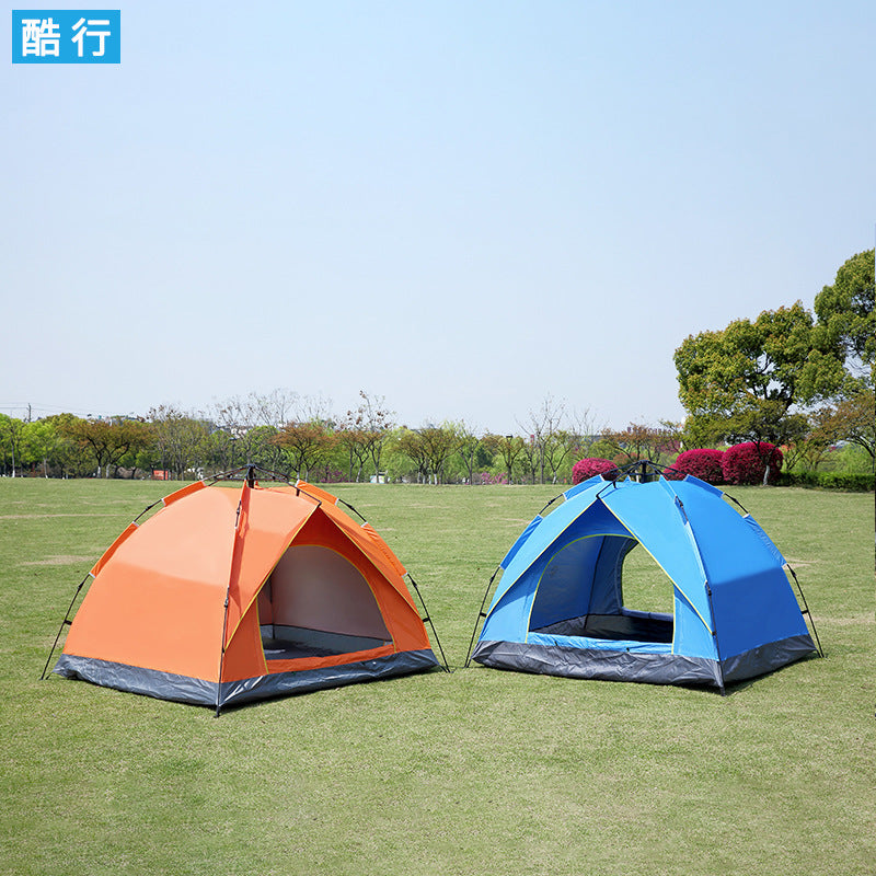Cool line outdoor camping tent 2-3-4 person automatic tent spring type quick opening sunscreen camping tent