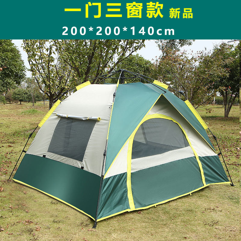 Cool line outdoor camping tent 2-3-4 person automatic tent spring type quick opening sunscreen camping tent