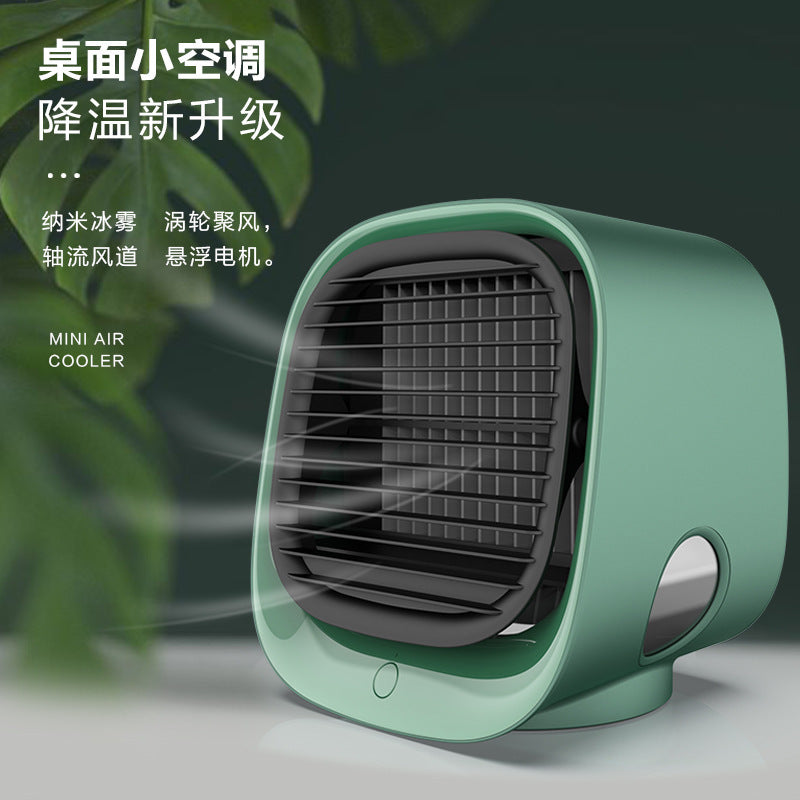 New cross-border water cooling fan Mini home desktop portable air conditioner fan Amazon small usb air cooler