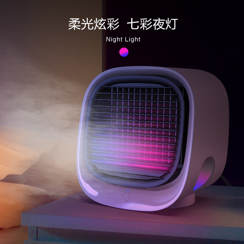 New cross-border water cooling fan Mini home desktop portable air conditioner fan Amazon small usb air cooler