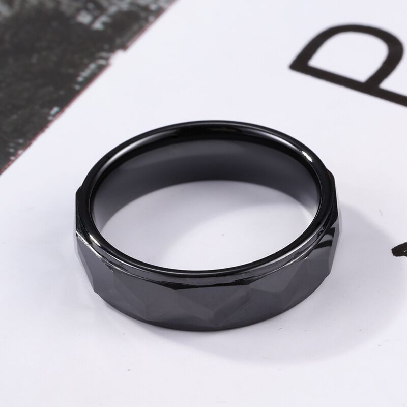 AliExpress hot-selling flower ceramic ring with both legs, men and women rings
