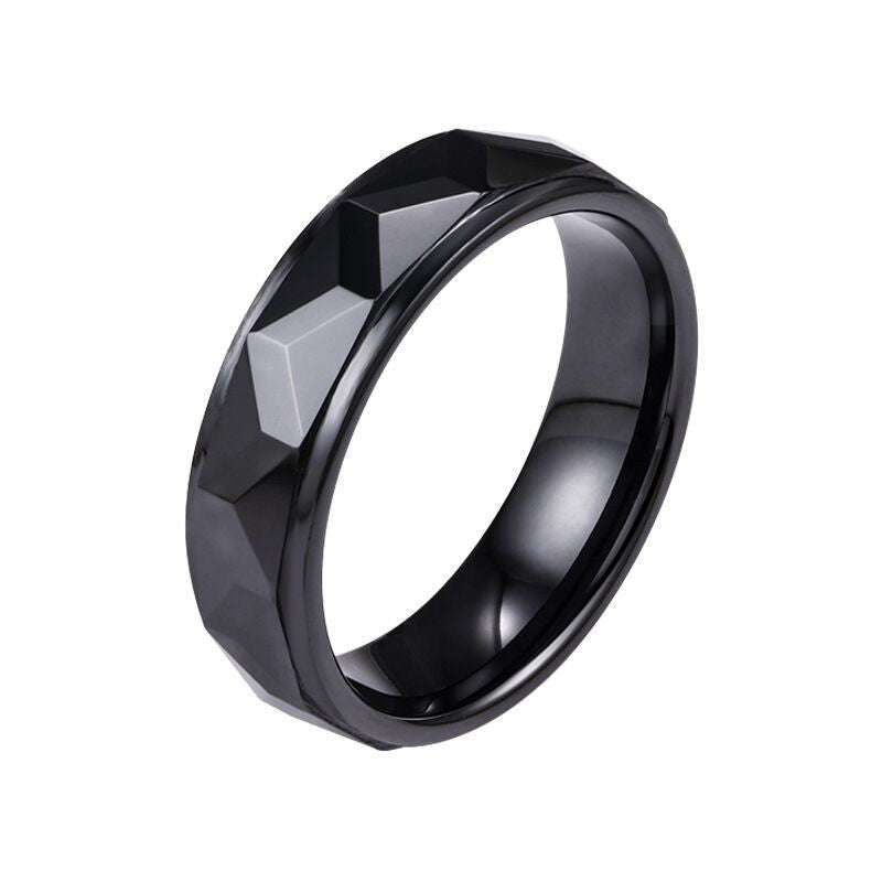 AliExpress hot-selling flower ceramic ring with both legs, men and women rings