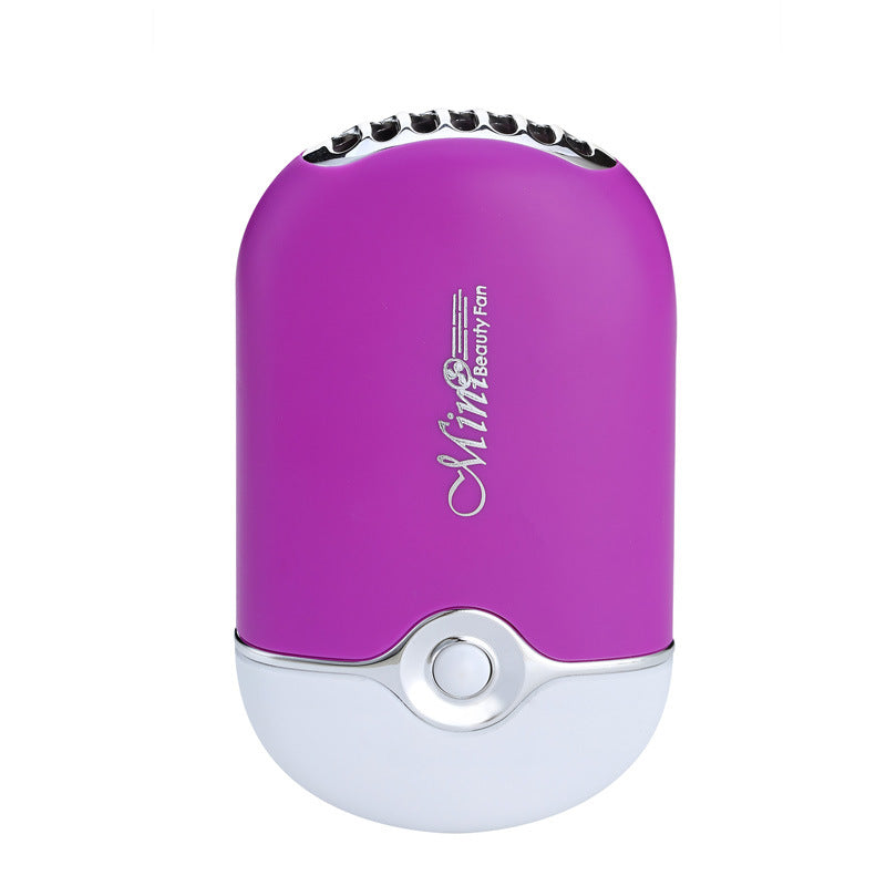 Source manufacturer eyelash fan new product grafting hair dryer fashionable mini air conditioner small fan USB charging portable