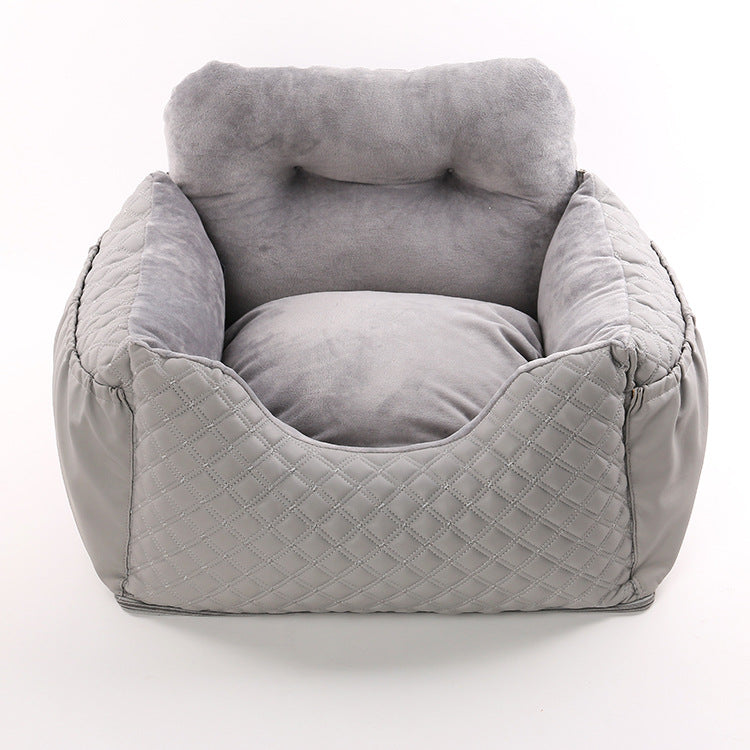 Factory direct selling pet dog car kennel rear row front row portable pad driving home safety seat