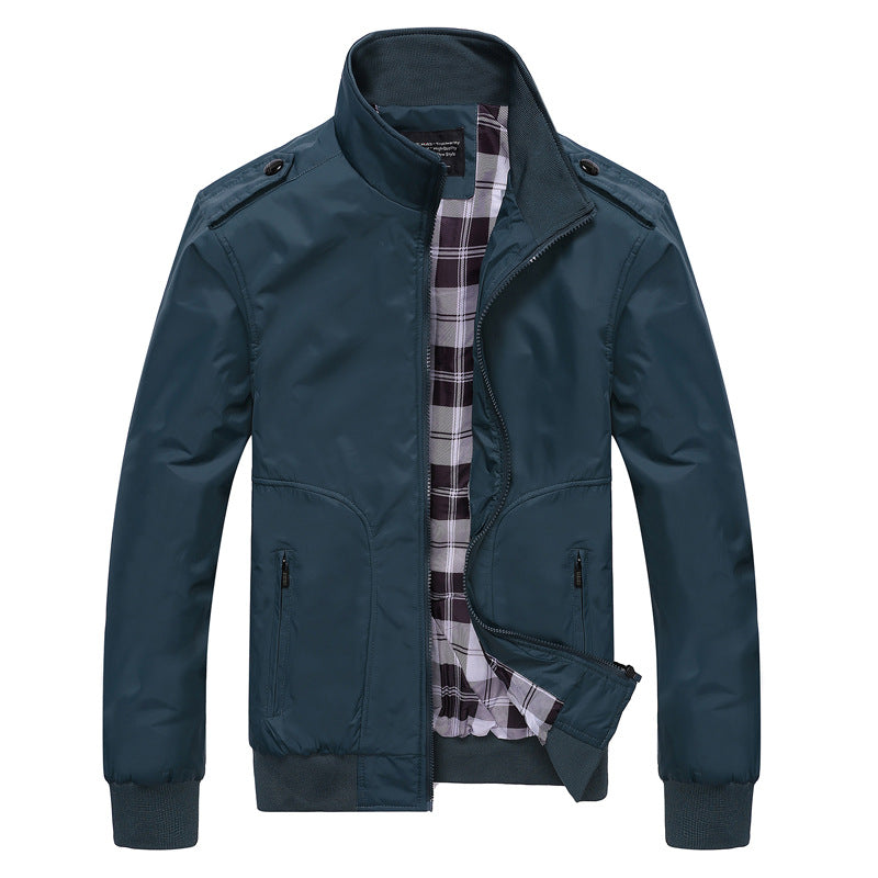 Cross-border middle-aged and elderly jacket men's jacket 2024 autumn new men's wholesale jacket thin casual jacket