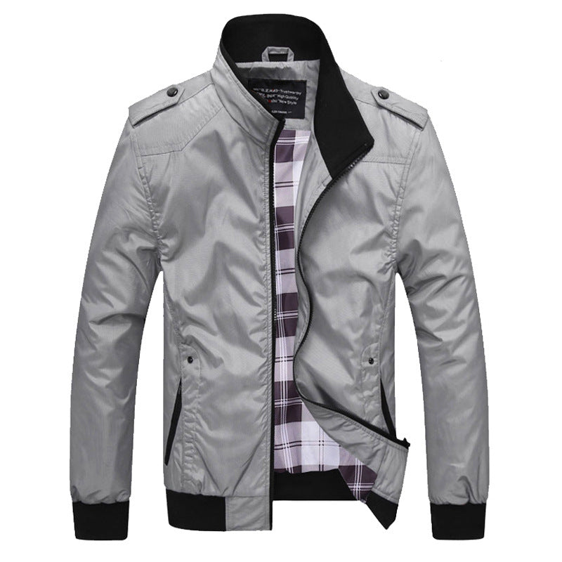 Cross-border middle-aged and elderly jacket men's jacket 2024 autumn new men's wholesale jacket thin casual jacket