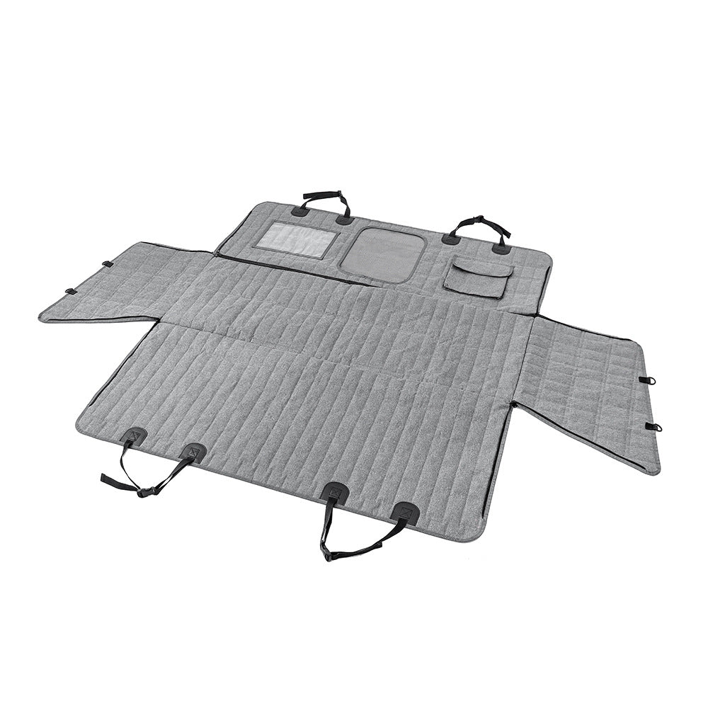 Amazon car rear pet seat cushion waterproof and anti-seepage detachable car pet cushion anti-scratch pet car cushion