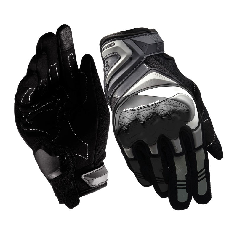 Cross-border Yixiang all-finger off-road summer riding motorcycle long-fingered riding gloves hard shell protective motorcycle gloves