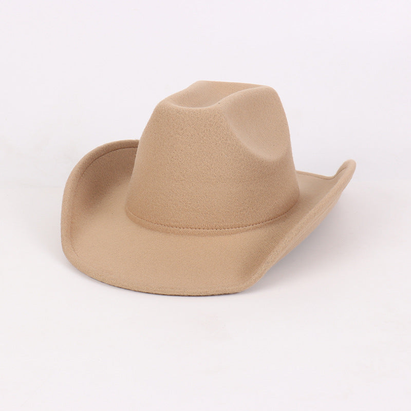 Solid color felt hat for men