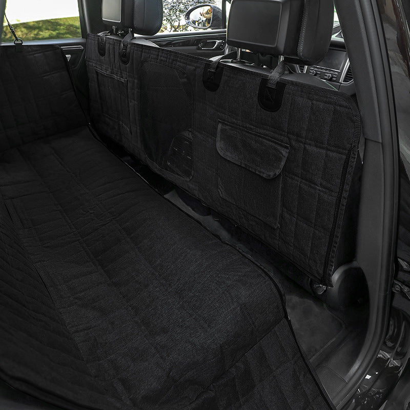 Amazon car rear pet seat cushion waterproof and anti-seepage detachable car pet cushion anti-scratch pet car cushion