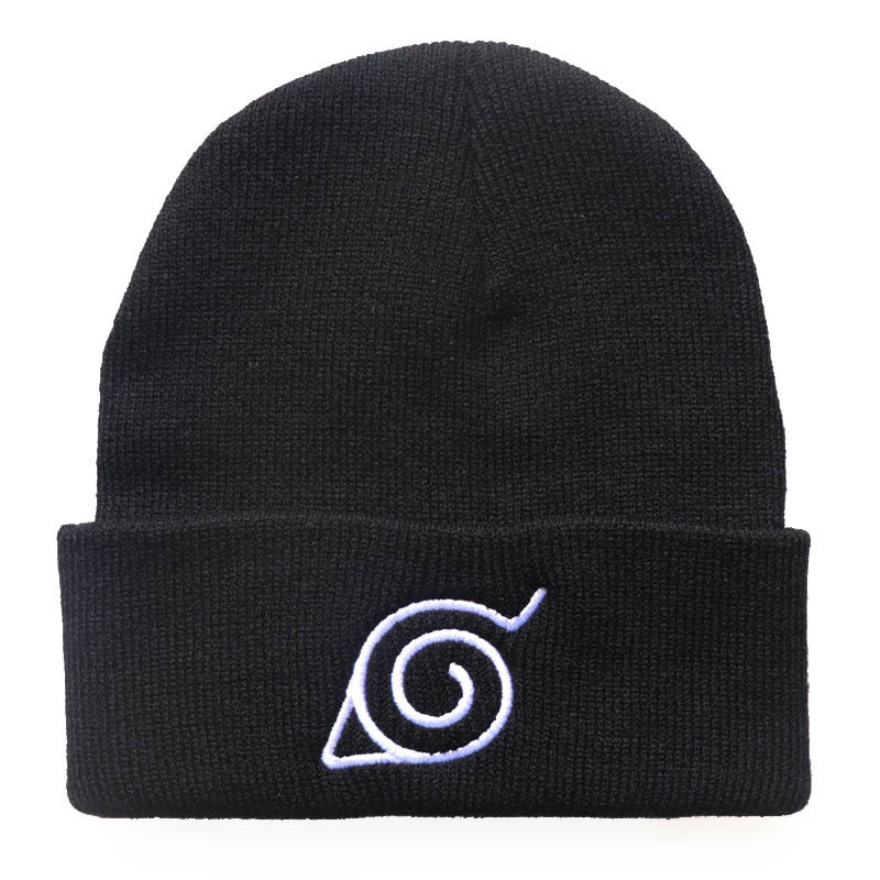 New Xiangyun Naruto Knitted Hat Swirl Wool Hat Anime Men and Women Cold Hat Warm Hat Foreign Trade Yiwu