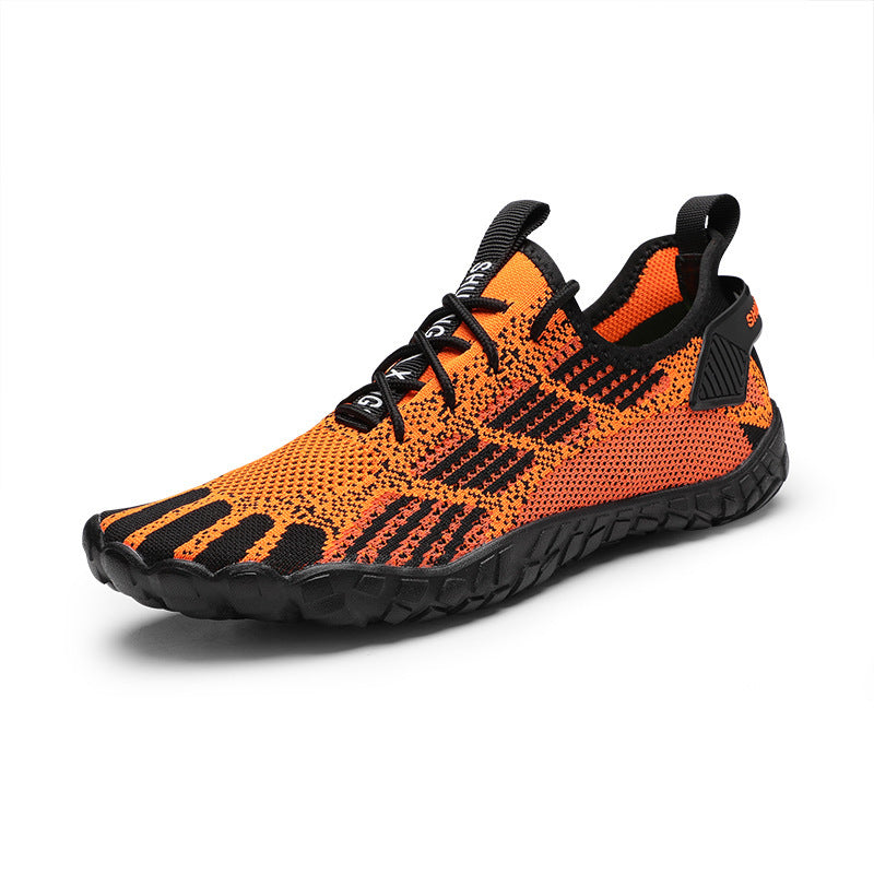 Men's shoes sports and leisure shoes hiking shoes hollow flying woven shoes parent-child outdoor five-finger swimming shoes upstream shoes wading shoes