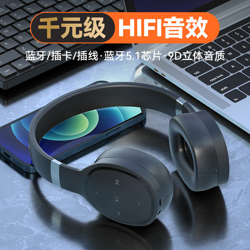 Shantou factory direct sales wireless sports student earphones head-mounted silicone bluetooth earphones for Apple Huawei