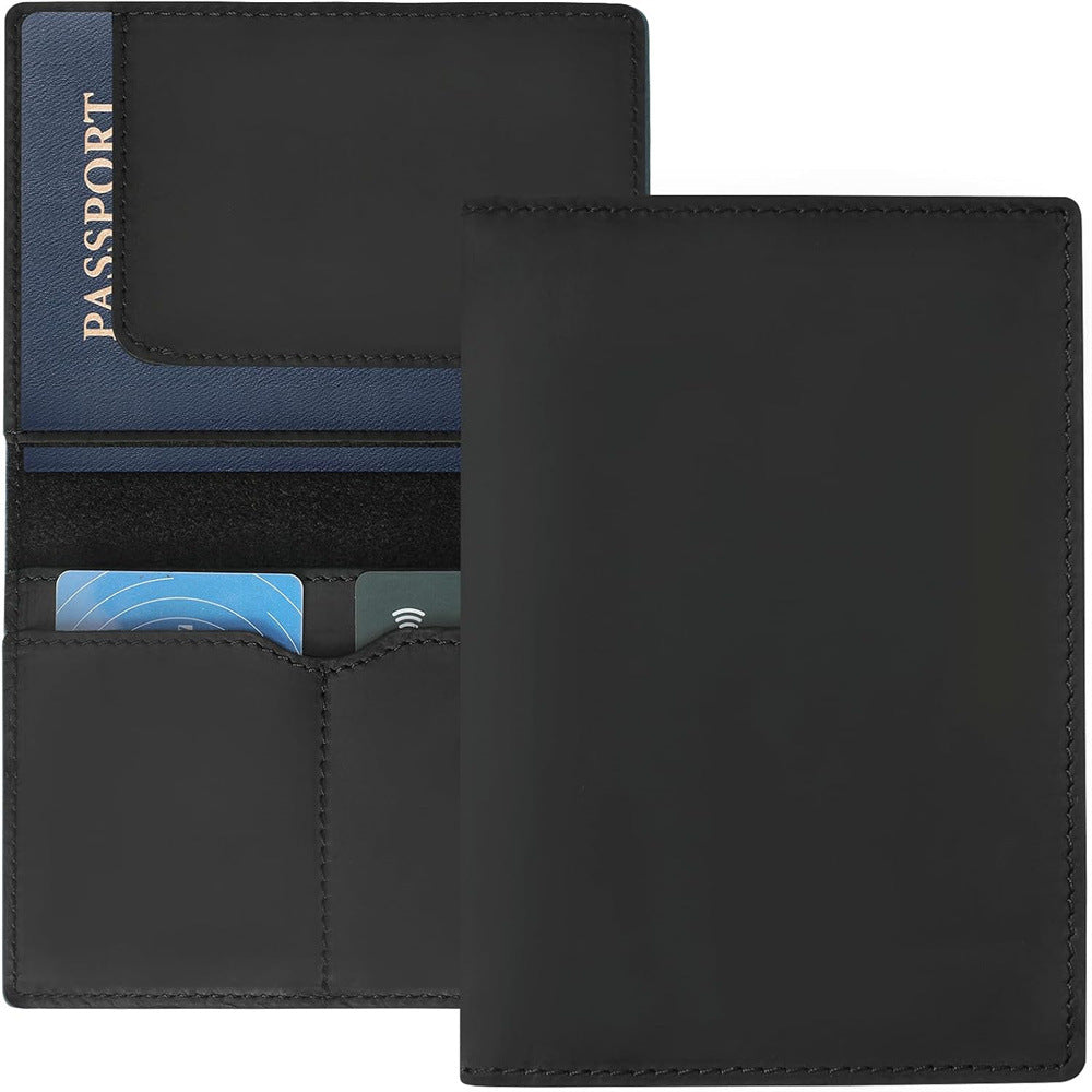 Patriotic Cow Original Top Layer Cowhide Handmade Passport Case Boarding Card Document Bag Storage Book Handmade Genuine Leather Protective Case