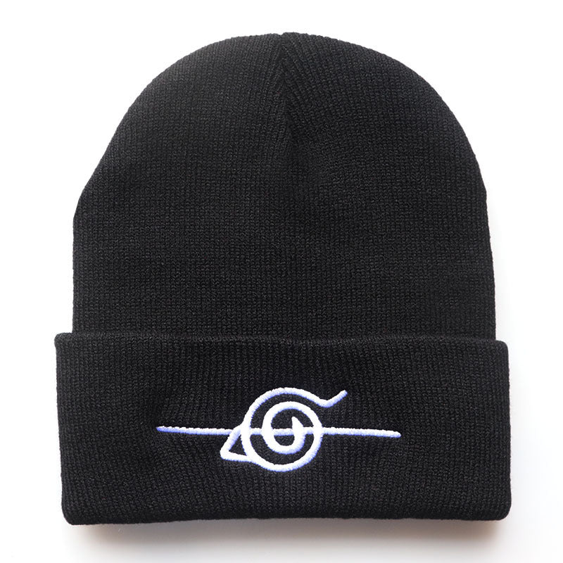 New Xiangyun Naruto Knitted Hat Swirl Wool Hat Anime Men and Women Cold Hat Warm Hat Foreign Trade Yiwu