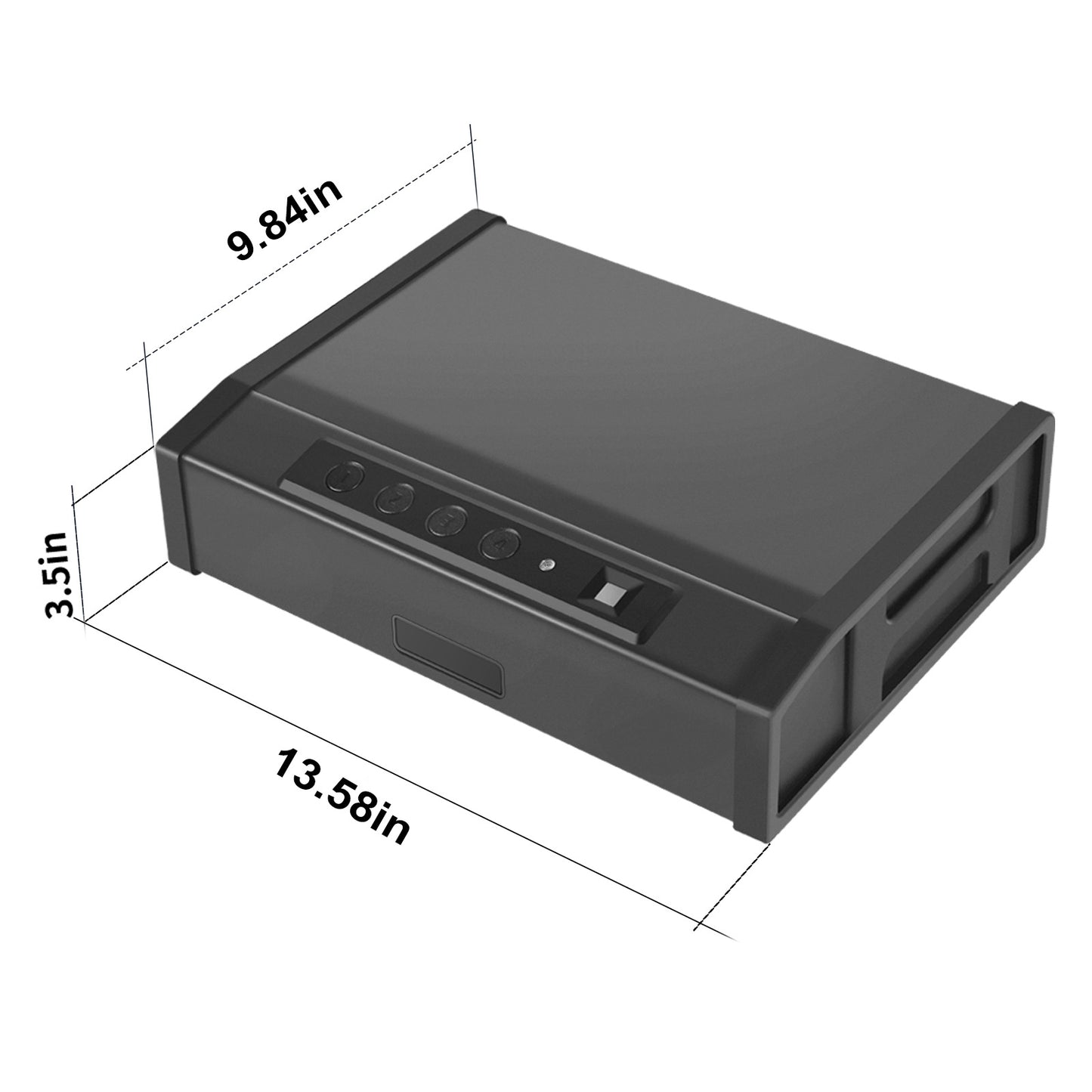 Source factory direct sales smart fingerprint password safe mini portable charging small home safe box