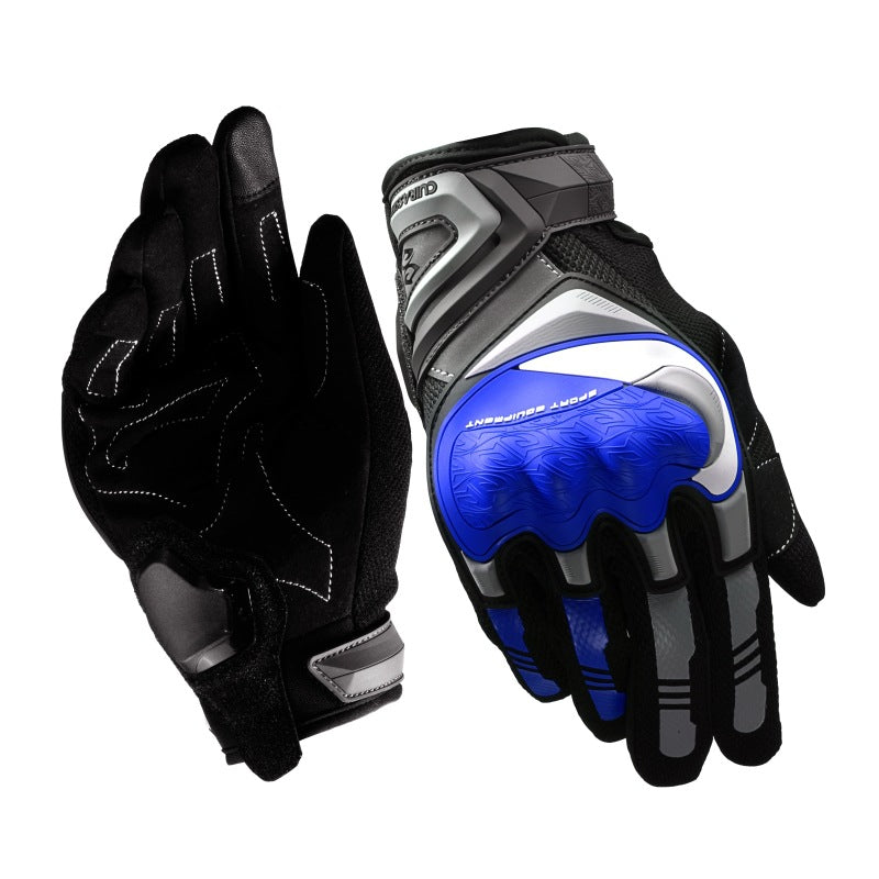Cross-border Yixiang all-finger off-road summer riding motorcycle long-fingered riding gloves hard shell protective motorcycle gloves