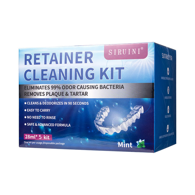 Braces cleaning liquid disposable orthodontic invisible denture cleaning denture retainer cleaning tablets portable braces cleaning liquid