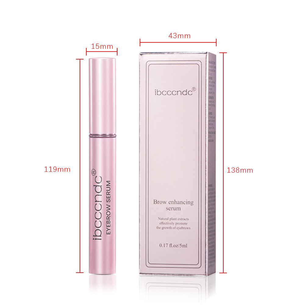 Cross-border rose gold aluminum tube eyebrow liquid black slim eyebrow nourishing liquid spot wholesale