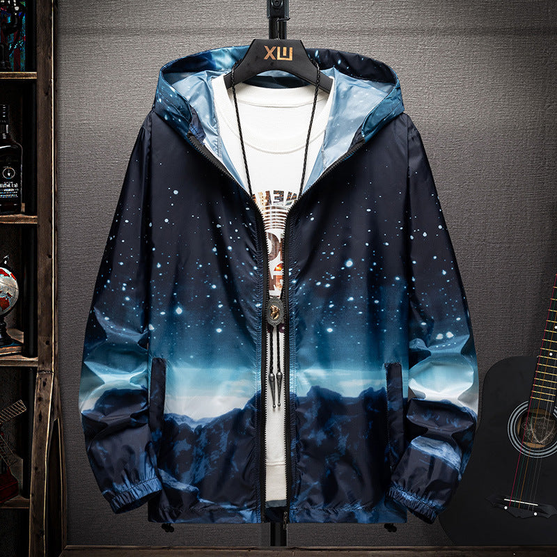 Sun Protection Clothing Summer Sun Protection Clothing Men's Ultra-Thin Breathable Ice Silk Uv Protection Wind Shield Fashion Trendy Outdoor Fishing