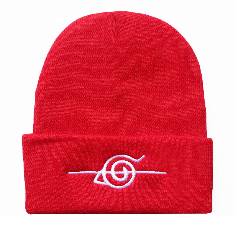 New Xiangyun Naruto Knitted Hat Swirl Wool Hat Anime Men and Women Cold Hat Warm Hat Foreign Trade Yiwu