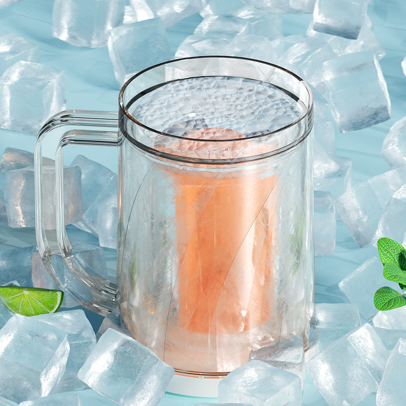 Cold drink cup, iced cup, beer beverage cup, creative iced refrigeration cup, sandwich liquid, refrigerator freezer cup