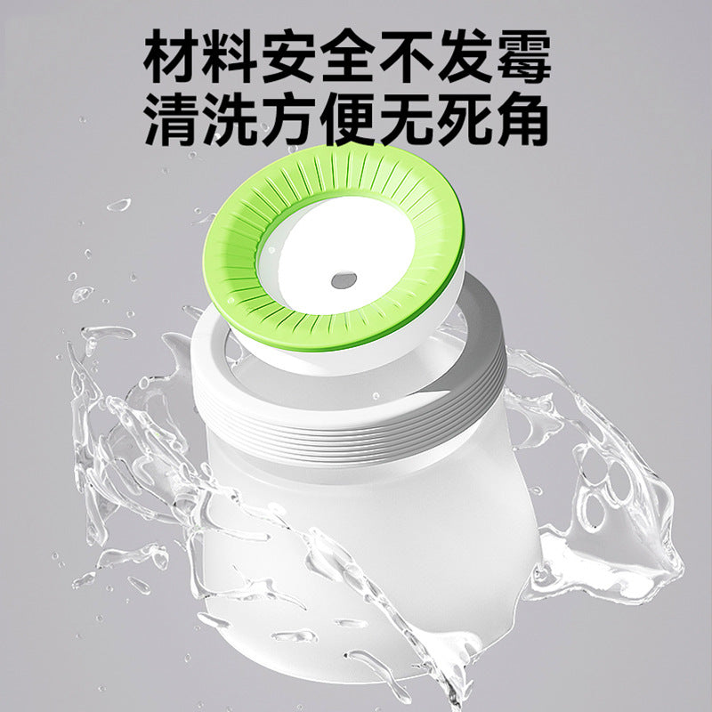 No-wet mouth water bowl single bowl dust-proof and antibacterial adjustable water volume easy to clean pet dog cat home drinking water bowl