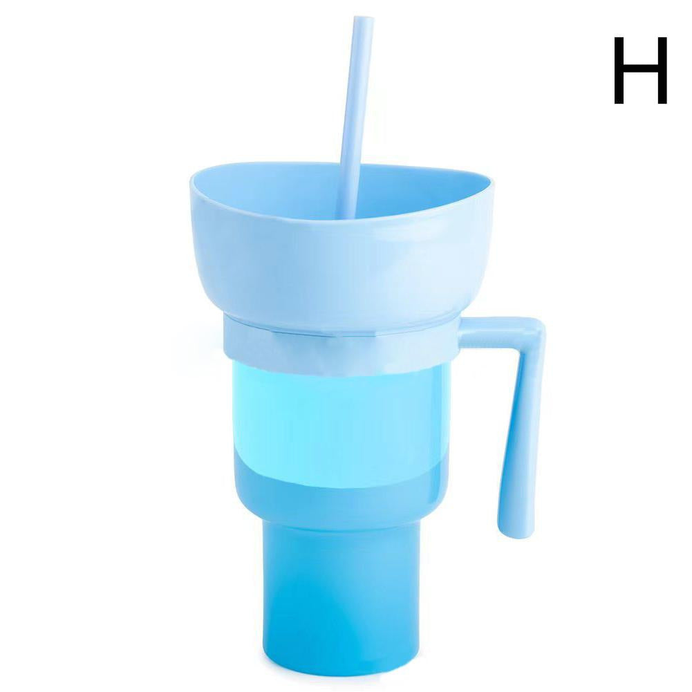Popcorn drink cup Coke cup Snack cup Popcorn cup Stadium Tumbler Straw cup with handle