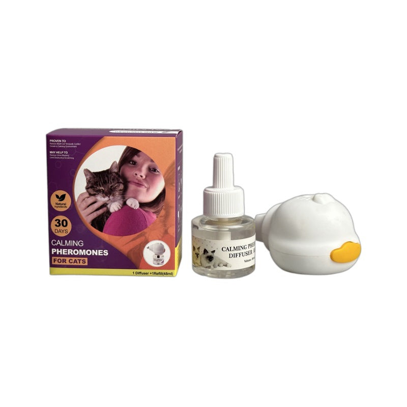Cross-border cat soothing liquid pet dog emotional soothing restricted area spray replenishing liquid pheromone electric heating diffusion