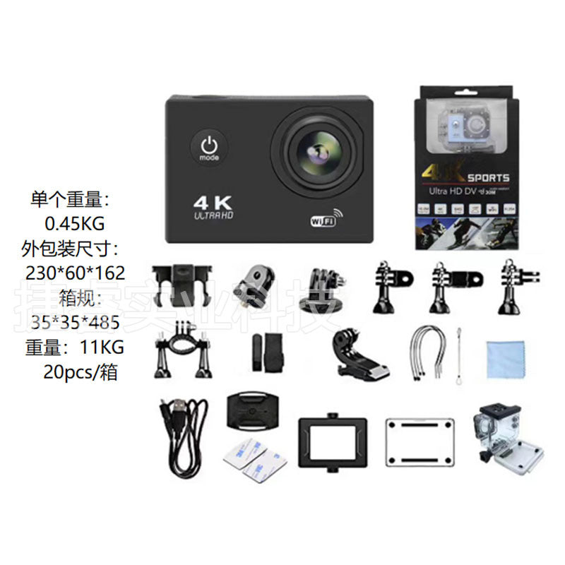4k sports camera camera wifi diving sports camera DV HD waterproof outdoor underwater camera