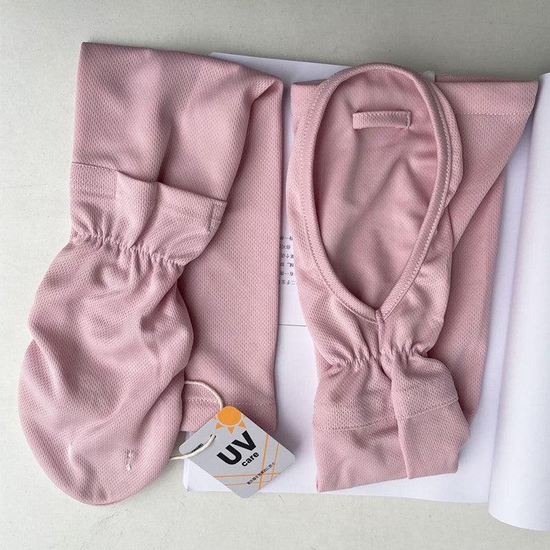 Japanese UV large size ice sleeve gloves female summer driving sunscreen sleeves loose arm guards riding anti-ultraviolet ice silk sleeves