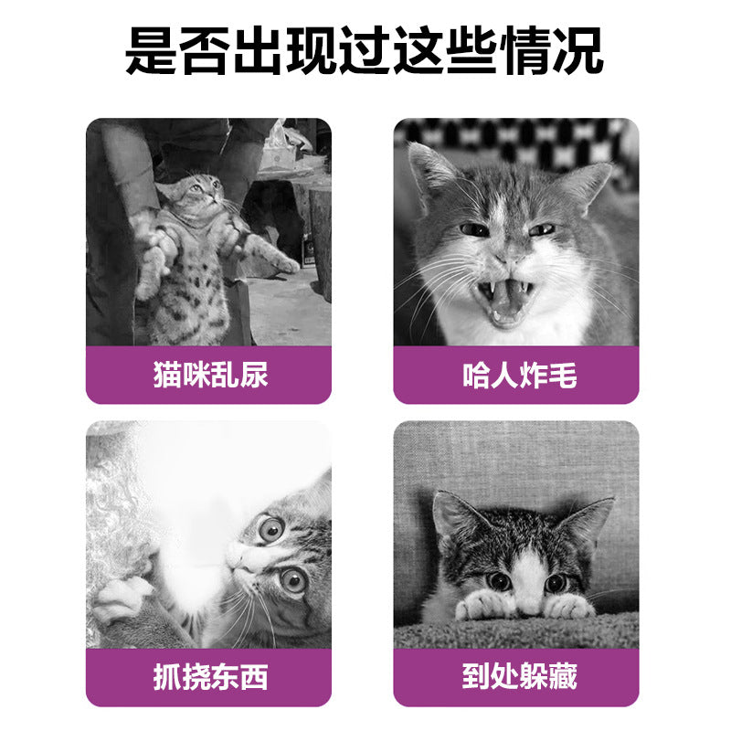 Cross-border cat soothing liquid pet dog emotional soothing restricted area spray replenishing liquid pheromone electric heating diffusion