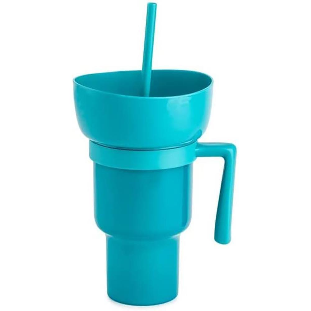 Popcorn drink cup Coke cup Snack cup Popcorn cup Stadium Tumbler Straw cup with handle