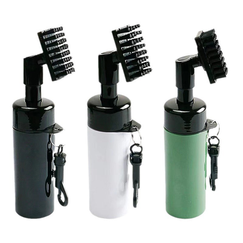 Golf club water spray cleaning brush push-type water spray bottle brush club head cleaning brush groove tool supply