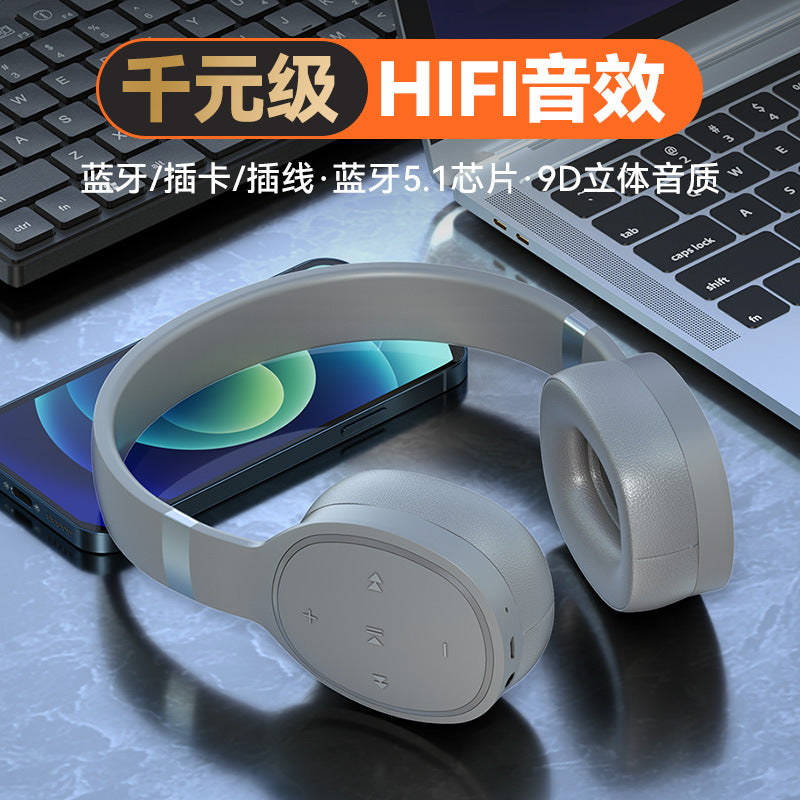 Shantou factory direct sales wireless sports student earphones head-mounted silicone bluetooth earphones for Apple Huawei