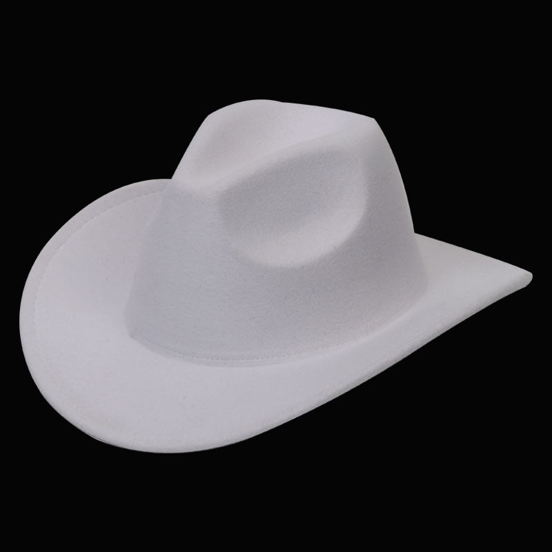 Solid color felt hat for men