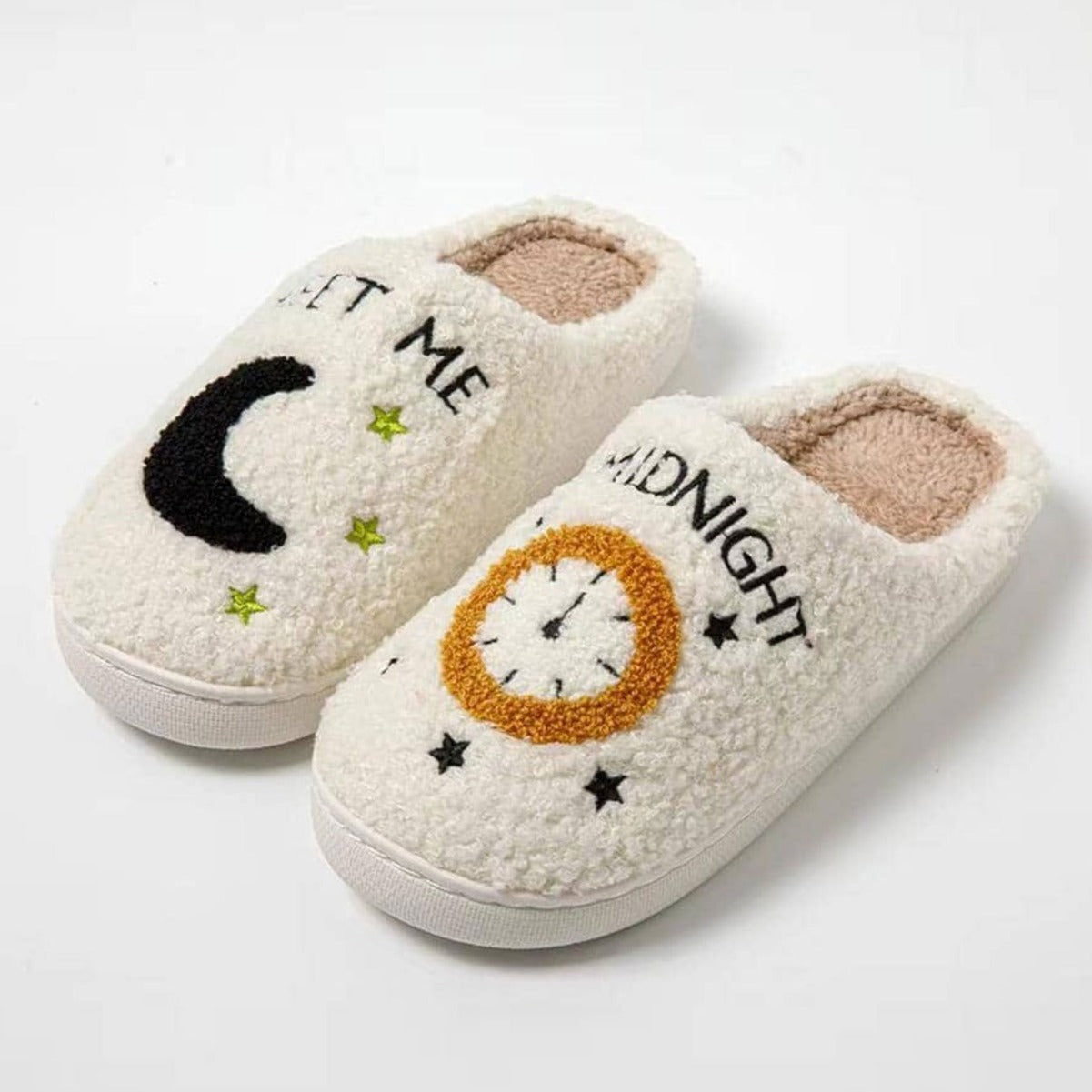 Cross-border popular moon cotton slippers for women wholesale indoor home moon clock couple indoor warmth