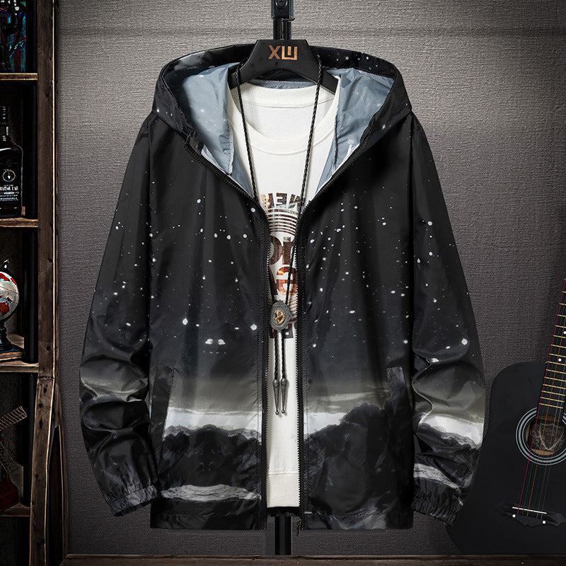 Sun Protection Clothing Summer Sun Protection Clothing Men's Ultra-Thin Breathable Ice Silk Uv Protection Wind Shield Fashion Trendy Outdoor Fishing