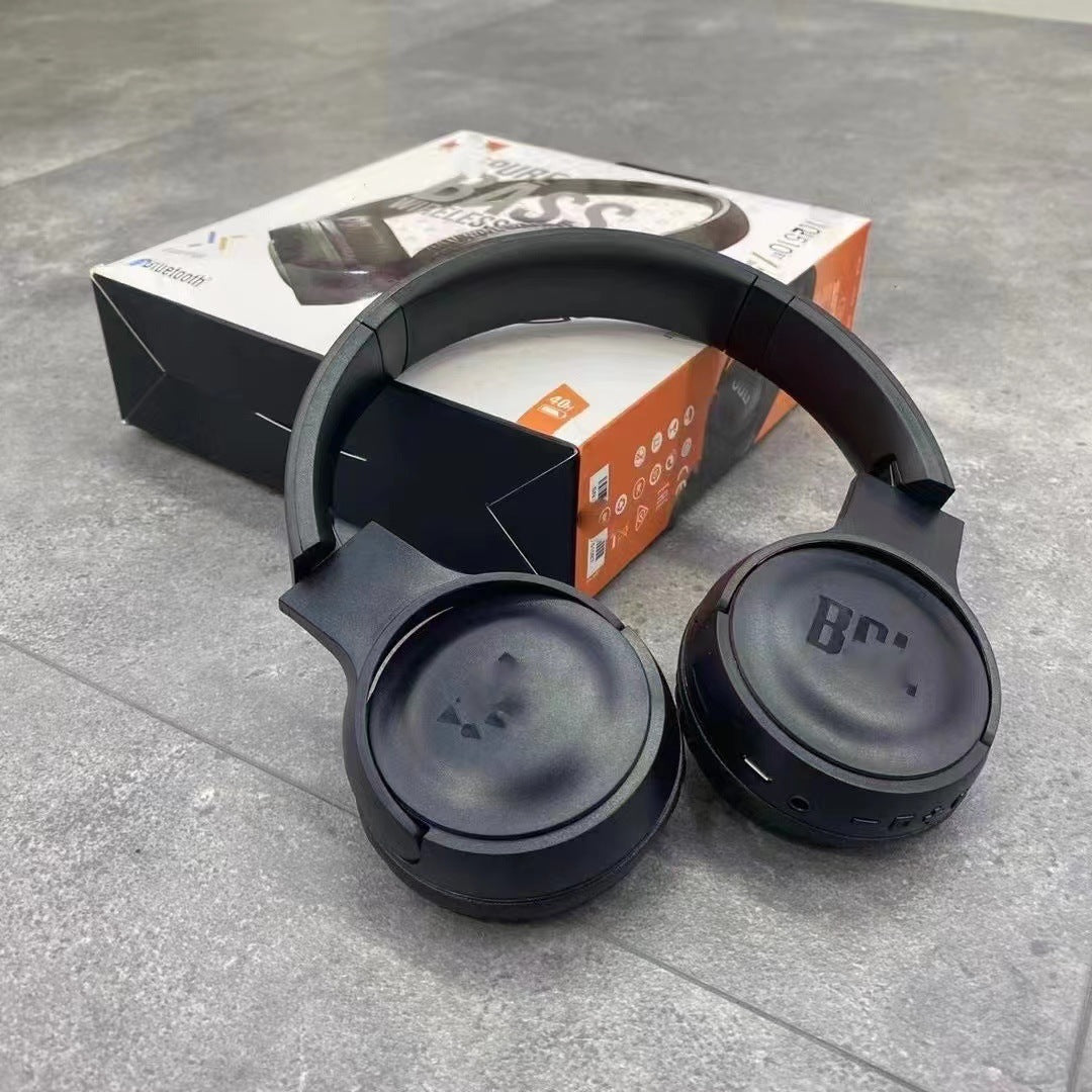 Suitable for JBL T510BT head-mounted wireless Bluetooth headset music bass HIFI game headset call with microphone