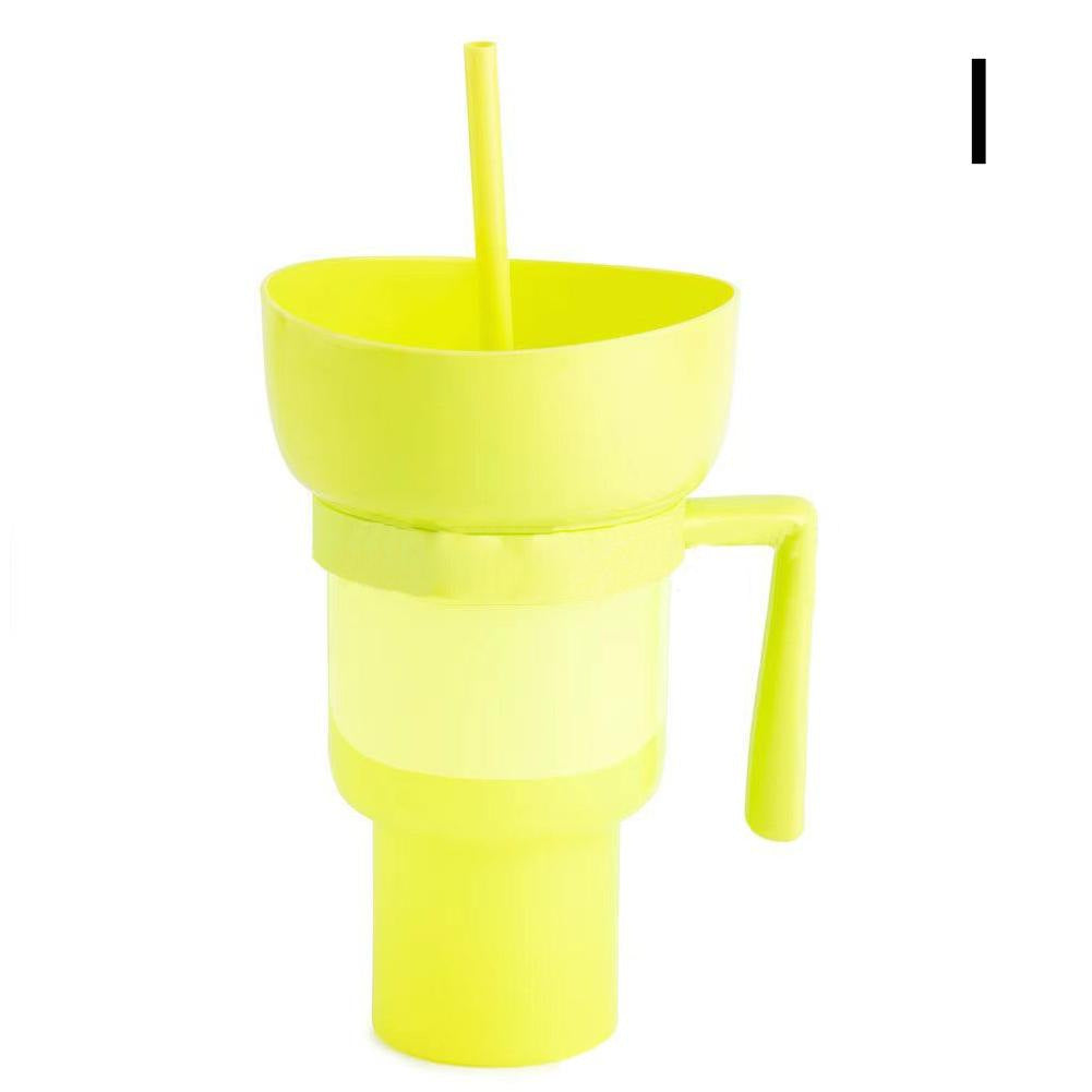 Popcorn drink cup Coke cup Snack cup Popcorn cup Stadium Tumbler Straw cup with handle