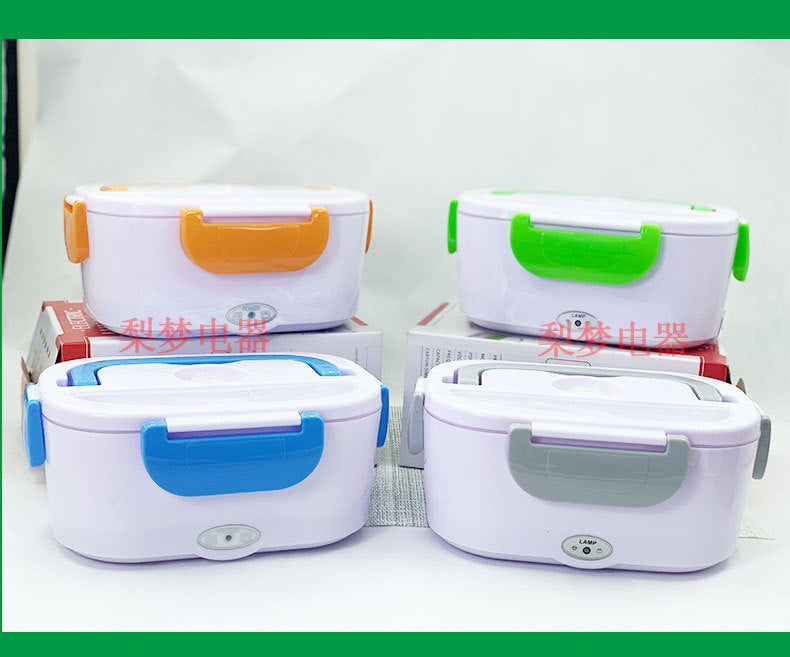 Cross-border vehicle household electric heating lunch box electric heating lunch box two-in-one water-free insulation lunch box plug-in portable