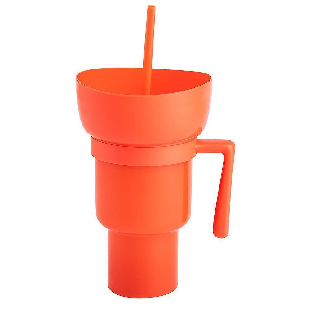Popcorn drink cup Coke cup Snack cup Popcorn cup Stadium Tumbler Straw cup with handle
