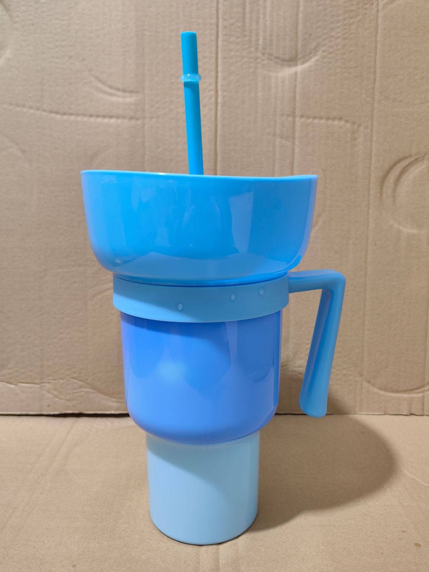 Popcorn drink cup Coke cup Snack cup Popcorn cup Stadium Tumbler Straw cup with handle