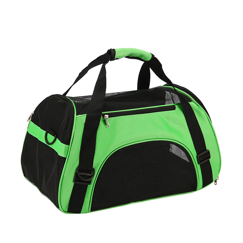 Portable pet travel bag, pet backpack, cat and dog travel bag, crossbody pet bag, foldable bag