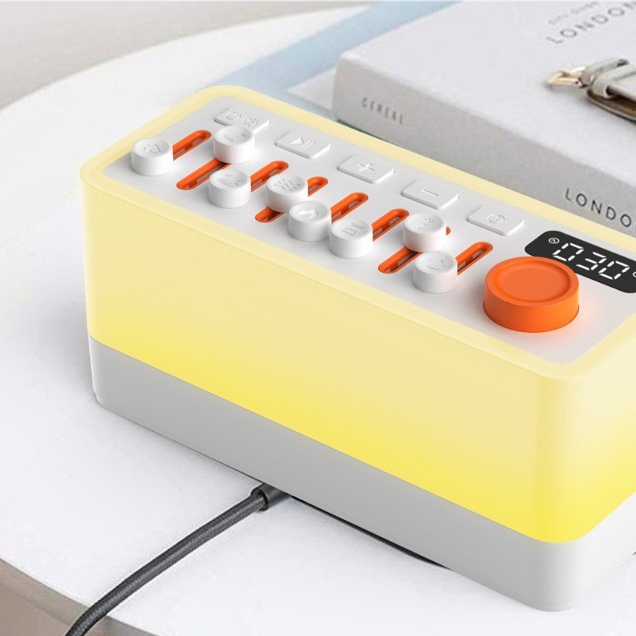 Cross-border hot-selling Bluetooth speaker desktop atmosphere lamp bedside speaker wireless sound bar white noise sleep companion artifact